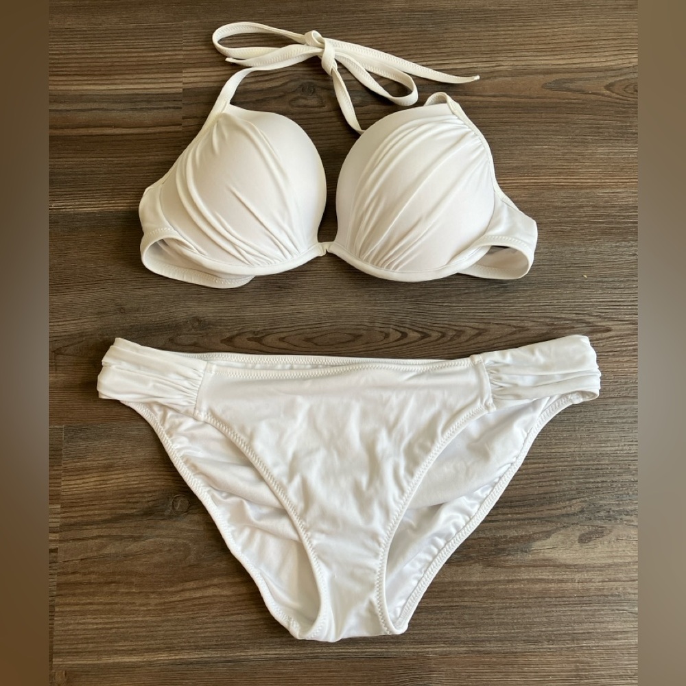 Shade & Shore Underwire White Bikini Set
